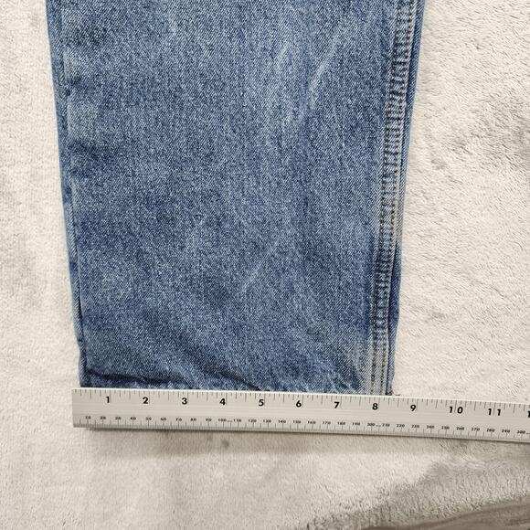 Polar King Key Flannel Lined Jeans Mens 38x30 Blue Denim Workwear Winter Cozy - Picture 13 of 14